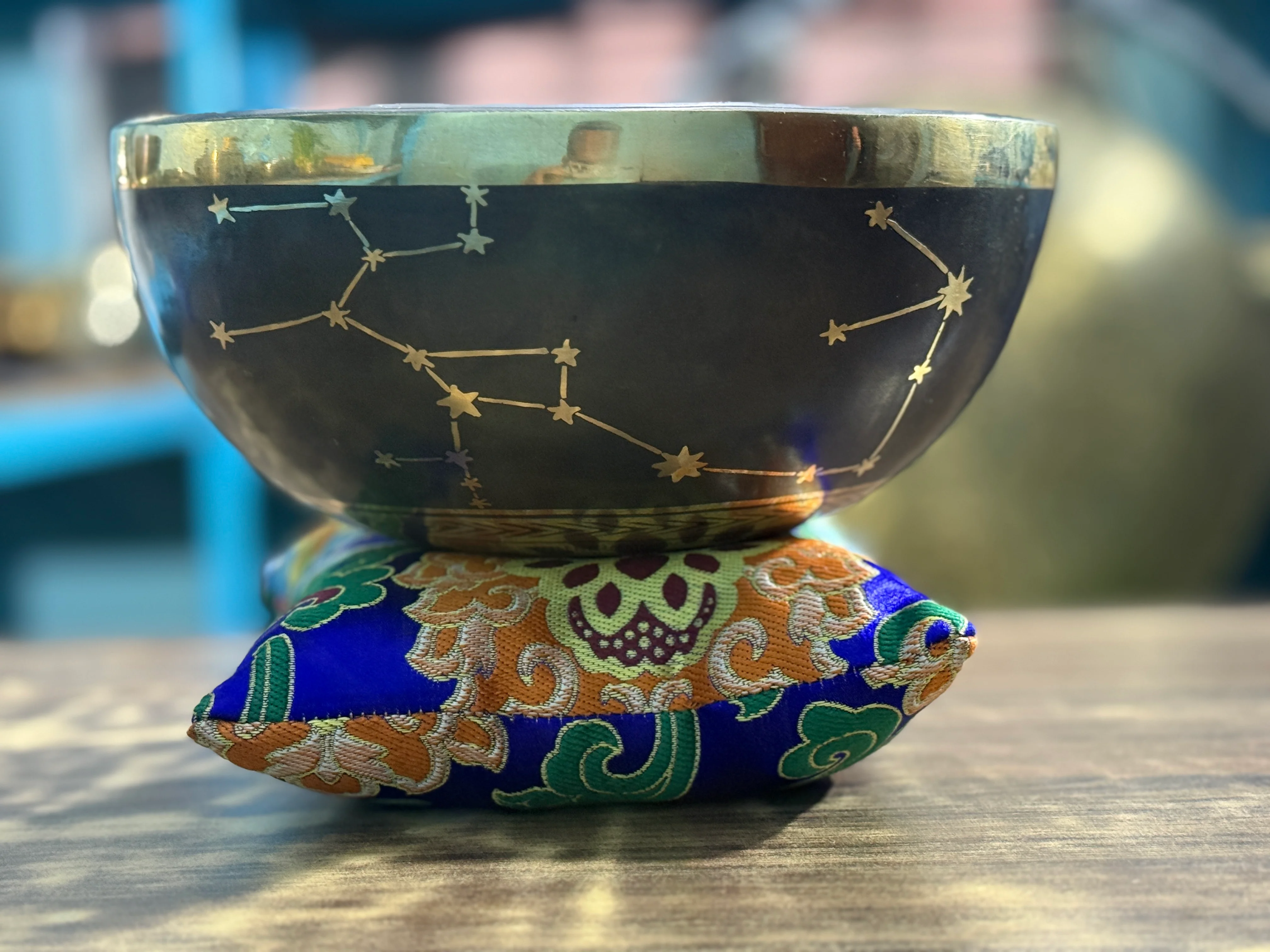 The Sagittarius Singing Bowl - 9 inch Large | Handmade In Nepal - Image 17